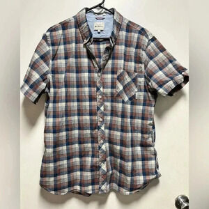 Ben Sherman, Western Style, Plaid Short Sleeve Button Down